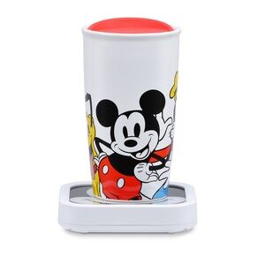 Disney's Mickey & Friends Glass Top Mug Warmer, Mug & Lid Set